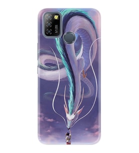 INFINIX Smart 4 5 6 Zero 8 S5 Pro Kılıf Desemli Silikon Kız ve Ejderha 1742