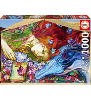 Educa 1000 Parça Aziz George Puzzle - 19926 - Sant Jordi Lily Brick