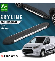 S-Dizayn Opel Vivaro B Kısa Şase Skyline Aluminyum Yan Basamak 213 Cm 2015-2018 A+ Kalite