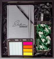 eJOYA Kişiye Özel Defter Kalem Matara Ve Mini Organizer Ofis Kırtasiye Hediye Kutusu 110323