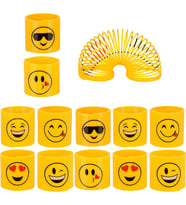 Emoji Stres Yayı Oyuncak Stres Yayı - 6 cm çapında - 3 Adet