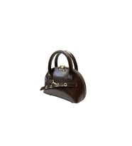 Biem Kahverengi Oval Mini El Ve Omuz Çantası
