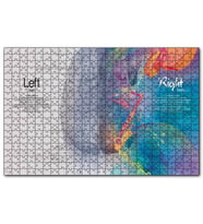 Cakapuzzle Beynin İki Lobu ve Yetenekleri  Puzzle Yapboz MDF (Ahşap) (120 Parça)