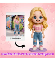 Motto Gift Kişiye Özel Tasarım 3D El Yapımı Figür Oyuncak