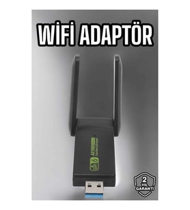 Mey İthalat® Wifi Adaptör Çift Bantlı Kablosuz Wifi Adaptörü