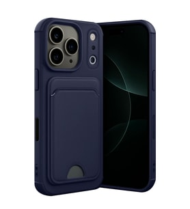 Apple iPhone 17 Pro Max Kelvin Kartvizitli Silikon - Lacivert
