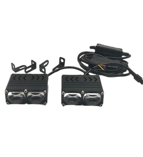 Offroad sis lambası 7.2 x 5.6 x 3cm 2 led beyaz 45w sarı 45w 12-80v / LASS397