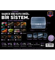 P-SERİSİ PK-30 şeffaf organizer 30’lu kutu Organizer, Saklama Kutusu, Ambalaj Sistemi