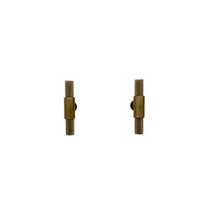 Handles Kulp Mobilya Dolap Mutfak Çekmece Kulpu 158 Mat Antik Sarı Düğme 2 Adet (STD)