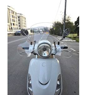 MOTOCAM SYM Fiddle II 125 Ön Cam 2008-2016 Model 53cm Şeffaf Renkli Elcikli APARATSIZ