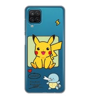 Samsung Galaxy M12 Uyumlu Pokemon Pikachu Tasarımlı Şeffaf Telefon Kılıfı