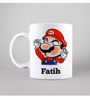 Süper Mario Tasarımlı Kupa Kişiye Özel