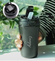 Kişiye Özel 400 ML Pipetli Çelik Termos