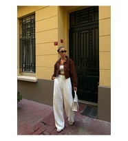 NİDO Çift Cep Denim Crop Ceket