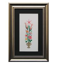 e38 EL İŞÇİLİĞİ VAZOLU BUKET TEZHİP TABLO 41 * 28 cm - 1790