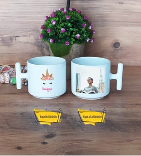 Unicorn Kupa Bardak T Fotoğraflı Arkadaşa Hediye Doğum Günü Hediyesi