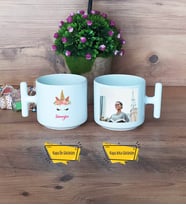 Unicorn Kupa Bardak T Fotoğraflı Arkadaşa Hediye Doğum Günü Hediyesi