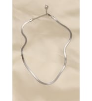 316L Çelik Silver Renk 45 cm İtalyan Zincir Model Kadın Kolye - TJ-BKO5903