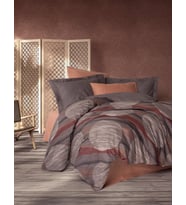 Cotton Box Modern Çift Kişilik Nevresim Takımı Fluss Tarçın