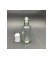 30ml şeffaf cam şişe roll-on şişe, 91 adet, bilye başlıklı şişe, cam şişe, roll-on şişesi