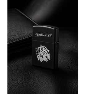 Kişiye Özel Aslan Temalı Metal Benzinli Çakmak Erkeklere Özel Premium Hediye Dolu Gönderim