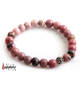 Pembe Jasper Taşlı Bileklik (M2)