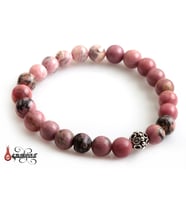 Pembe Jasper Taşlı Bileklik (M2)