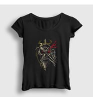 Presmono Kadın Siyah Momonga Anime Overlord T-Shirt 455033tt