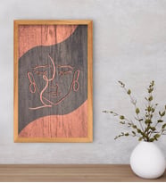 BK Home Minimalist Art Dekoratif Retro Ahşap Tablo-4