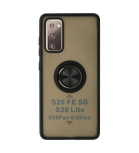 Galaxy S20 Fe Kılıf Montreal Yüzüklü Kapak - Siyah