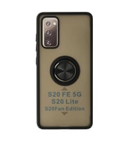 Galaxy S20 Fe Kılıf Montreal Yüzüklü Kapak - Siyah
