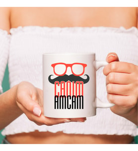 LB Aile Temalı Canım Amcam Beyaz Kupa Bardak, Amcaya Hediye