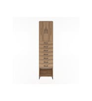 Hyperion Dolap 2 Raflı 7 Çekmeceli 2 Kapaklı 60x44x243 Çam-Çam