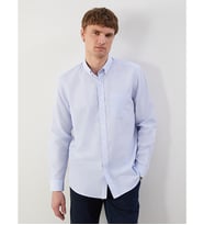 LCWAIKIKI Classic Mavi Regular Fit Uzun Kollu Çizgili Poplin Erkek Gömlek
