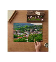 Şirince Köyü Manzarası Tasarımı 240 parça Ahşap Puzzle Ahşap Kutuda MP06992