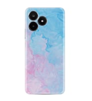 C53 Kılıf Resimli Desenli Baskılı Silikon Pink Blue Abstract 1385