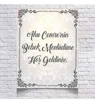 Kar Temalı Mevlüd Afişi 35x50 Cm