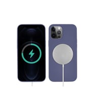 Apple iPhone 13 Pro Max Uyumlu Kılıf Zore Silksafe Wireless Kapak (Mor)