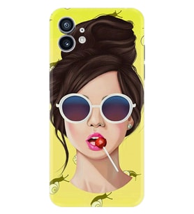 Nothing Phone 2 Kılıf Desenli Silikon Lollipop Woman 1416