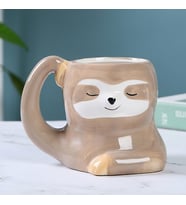 Livava Koala Porselen Kupa, Kahve, 12x10