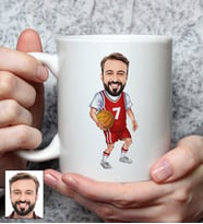 Kişiye Özel Basketbol Tasarımlı Karikatürlü Kupa Bardak 98