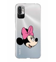 Xiaomi Redmi Note 10 5G Uyumlu Kapak Minnie Mouse Tasarımlı Şeffaf Silikon Kılıf
