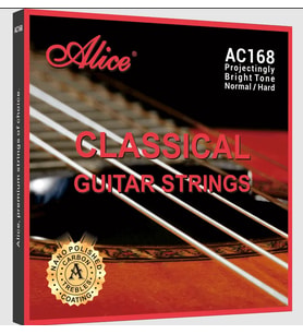 Alice AC168-N Klasik Gitar Tel Seti - Carbon Series (Normal Tension)  Yüksek Yoğunluklu İnce Karbon Tizler, Güçlü Projeksiyon ve Net Ses Karakteri  Ölçü: 4/4 Klasik Gitarlar İçin (6'lı Tam Takım Set)