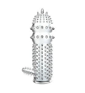 OdinsShop 12,8 cm Klitoris Uyarıcılı Tırtıklı Penis Kılıfı