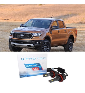 Ford Ranger Led Xenon Kısa Far Ampulü H11 Ultimate 9500 Lumens Yeni Seri Beyaz 2012-2018