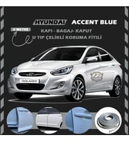 Hyunda Accent Blue Oto Araç Kapı Koruma Fitili 5metre Parlak Gri Renk