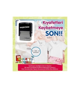 KAŞECİNİZ (MATUYA 10) BASKI BOYU: 26X11 Kıyafet Kaşesi Okul Kaşesi Öğrenci Kaşesi Kreş-anaokulu-ilkokul Kumaş Elbise Kaşesi Okul Kıyafet Kaşesi