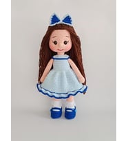 Bebe Mavisi Fatoş Bebek Amigurumi Organik Oyuncak