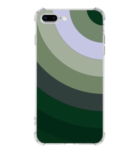Apple iPhone 8 Plus Uyumlu Köşe Korumalı Antişok  Kapak Renk Cümbüşü Tasarımlı Şeffaf Silikon Kılıf