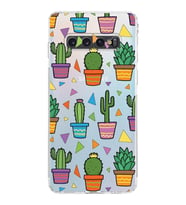 PrintiFy Samsung Galaxy S10 ile Uyumlu Water Color 4  Kamera Korumalı Şeffaf  Kılıf